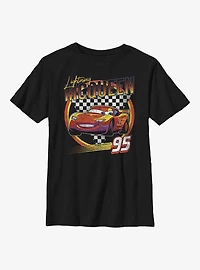 Disney Pixar Cars Lightning McQueen Vintage Race Youth T-Shirt