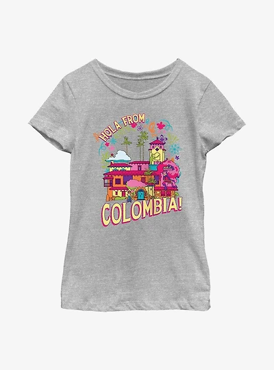 Disney Pixar Encanto Hola From Colombia Youth Girls T-Shirt