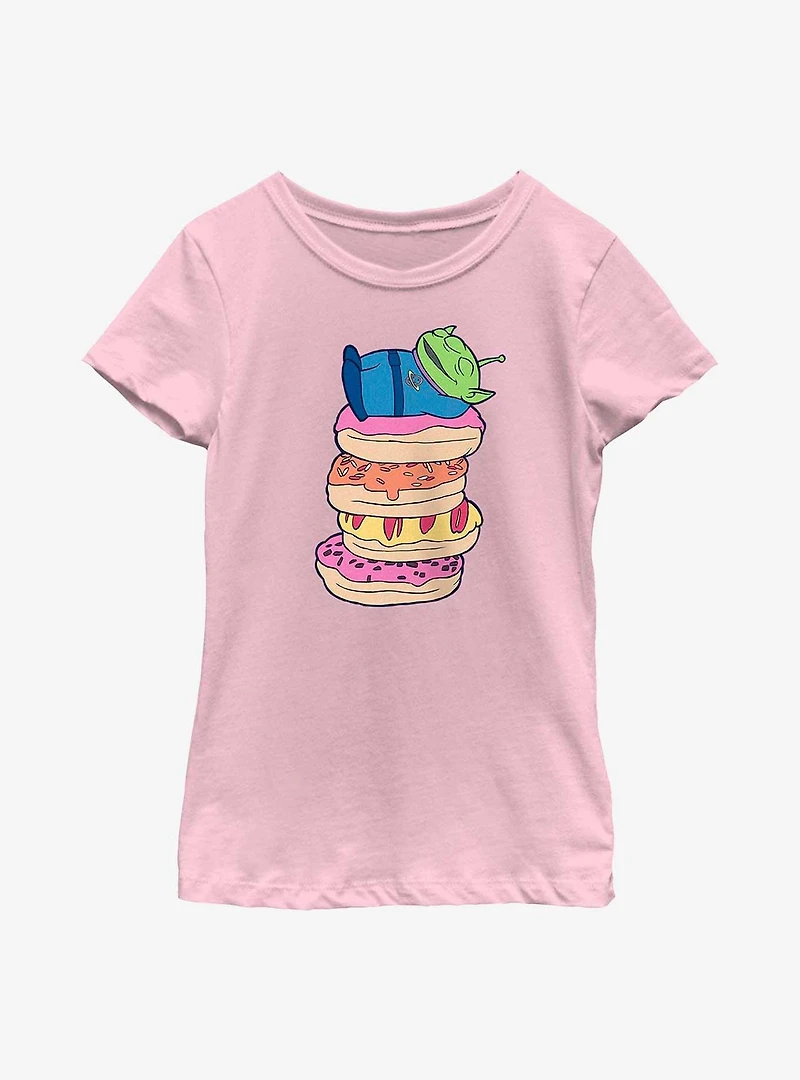 Disney Pixar Toy Story Alien Donut Stack Youth Girls T-Shirt
