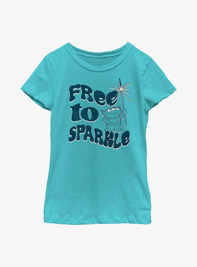 Disney Pixar Toy Story Free To Sparkle Youth Girls T-Shirt