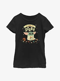 Star Wars The Mandalorian So Cute It's Scary Youth Girls T-Shirt