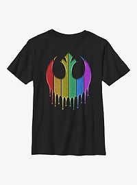 Star Wars Rainbow Rebel Drip Youth T-Shirt?