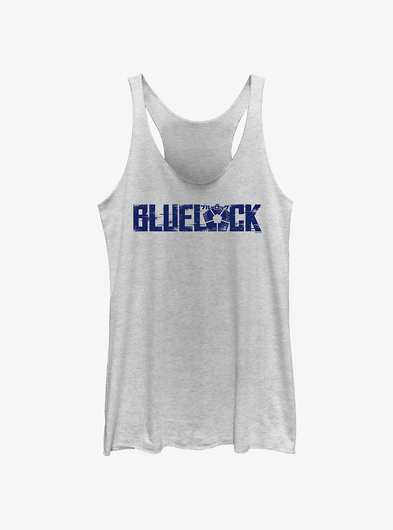 Blue Lock Glitch Logo Womens Tank Top
