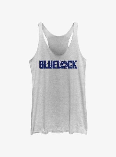 Blue Lock Glitch Logo Womens Tank Top