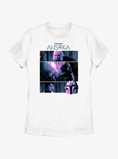 Disney Ahsoka Sabine vs. Shin Hati Lightsaber Battle Womens T-Shirt
