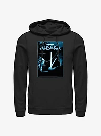 Disney Ahsoka vs. Baylan Skoll Lightsaber Battle Poster Hoodie BoxLunch Web Exclusive