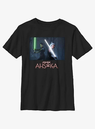 Disney Ahsoka Sabine and Lightsaber Stance Youth T-Shirt