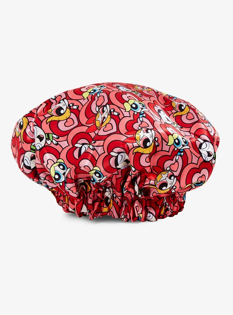 The Powerpuff Girls Heart Allover Print Hair Bonnet