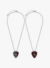 Social Collision® Guitar Pick Best Friend Necklace Set