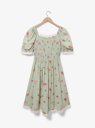 Strawberry Shortcake Allover Print Plus Smock Dress - BoxLunch Exclusive