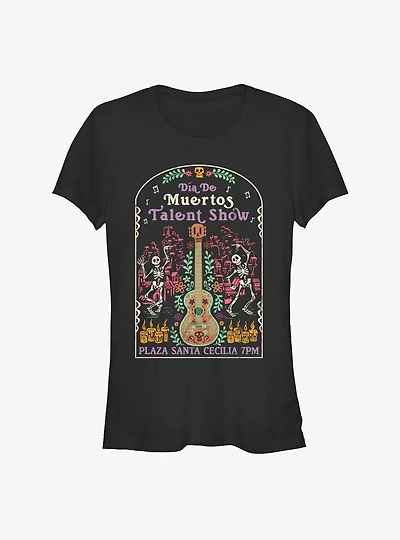 Disney Pixar Coco Dia De Muertos Talent Show Girls T-Shirt