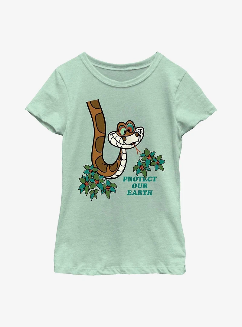 Disney The Jungle Book Kaa Protect Earth Youth Girls T-Shirt