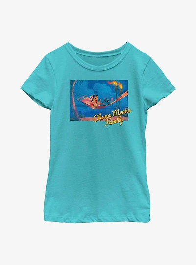 Disney Lilo & Stitch Ohana Hammock Youth Girls T-Shirt