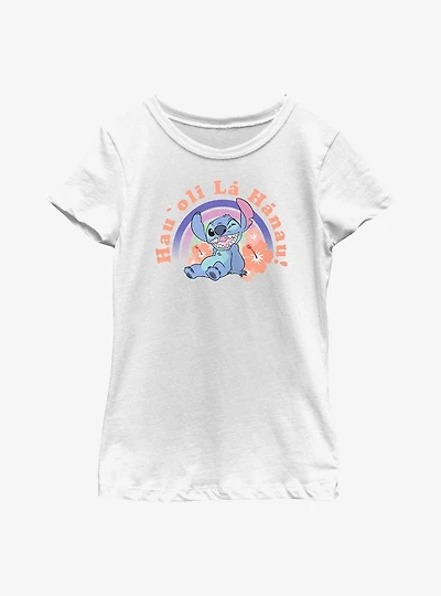 Disney Lilo & Stitch Hau Oli La Hanau Youth Girls T-Shirt