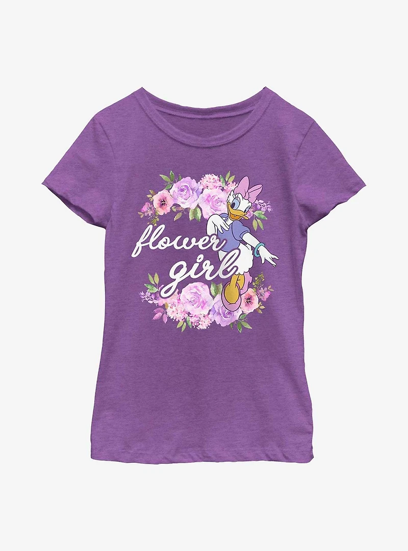 Disney Daisy Duck Flower Girl Youth Girls T-Shirt