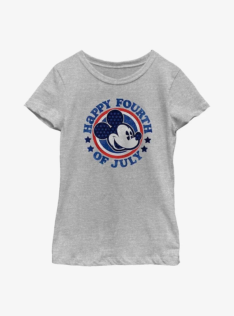 Disney Mickey Mouse Happy Fourth Youth Girls T-Shirt