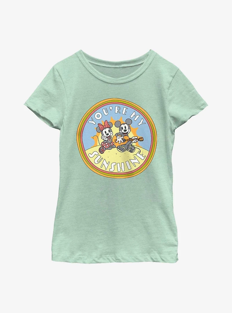 Disney Mickey Mouse You're My Sunshine Youth Girls T-Shirt