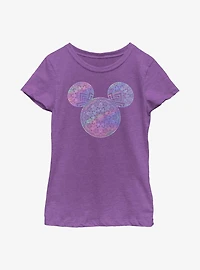 Disney Mickey Mouse Mandala Fill Youth Girls T-Shirt