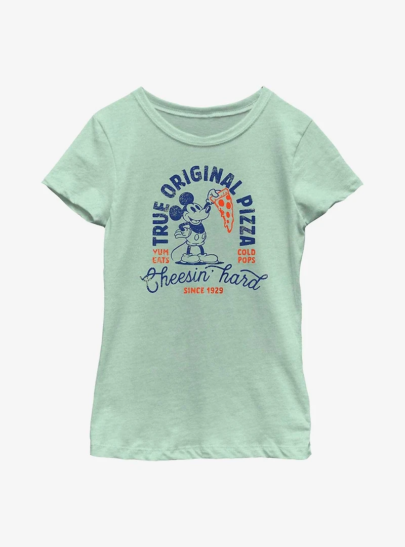 Disney Mickey Mouse Cheesin Hard Youth Girls T-Shirt