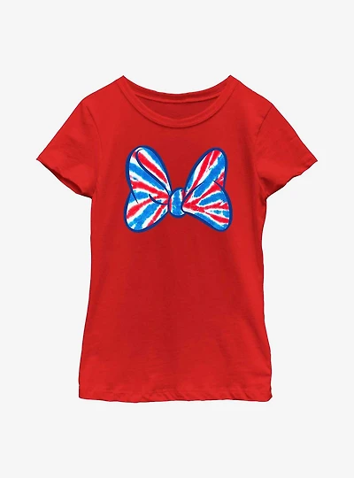 Disney Minnie Mouse Americana Bow Youth Girls T-Shirt