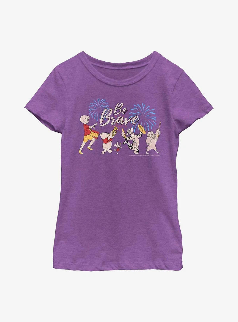 Disney Winnie The Pooh Be Brave Youth Girls T-Shirt