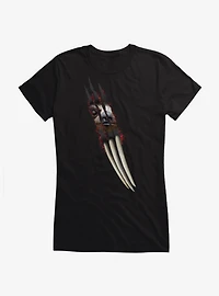 Scary Sloth Claws Girls T-Shirt