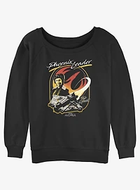 Disney Ahsoka Hera Phoenix Leader Girls Slouchy Sweatshirt