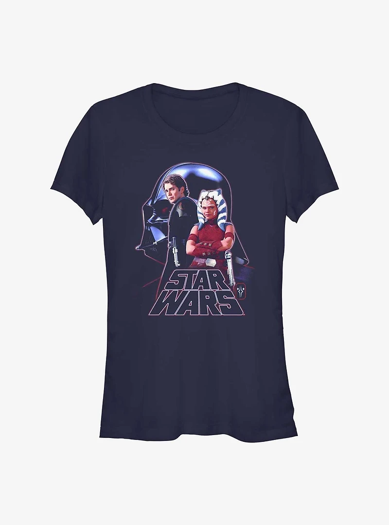Disney Ahsoka Anakin Skywalker and Young Ahsoka Girls T-Shirt
