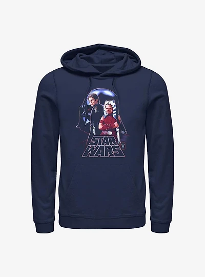 Disney Ahsoka Anakin Skywalker and Young Ahsoka Hoodie