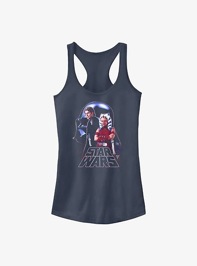 Disney Ahsoka Anakin Skywalker and Young Ahsoka Girls Tank