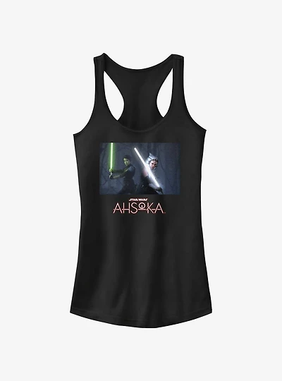 Disney Ahsoka Sabine and Ahsoka Lightsaber Stance Girls Tank