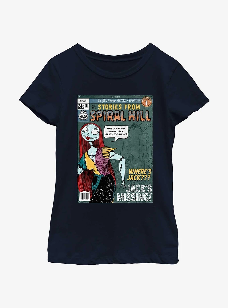 Disney The Nightmare Before Christmas Stories From Spiral Hill Sally Youth Girls T-Shirt