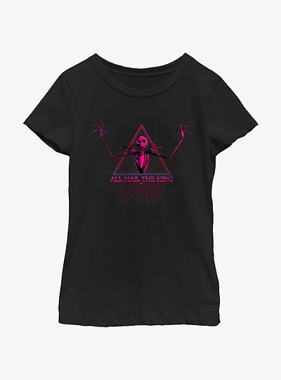 Disney The Nightmare Before Christmas King Of Halloween Jack Skellington Youth Girls T-Shirt