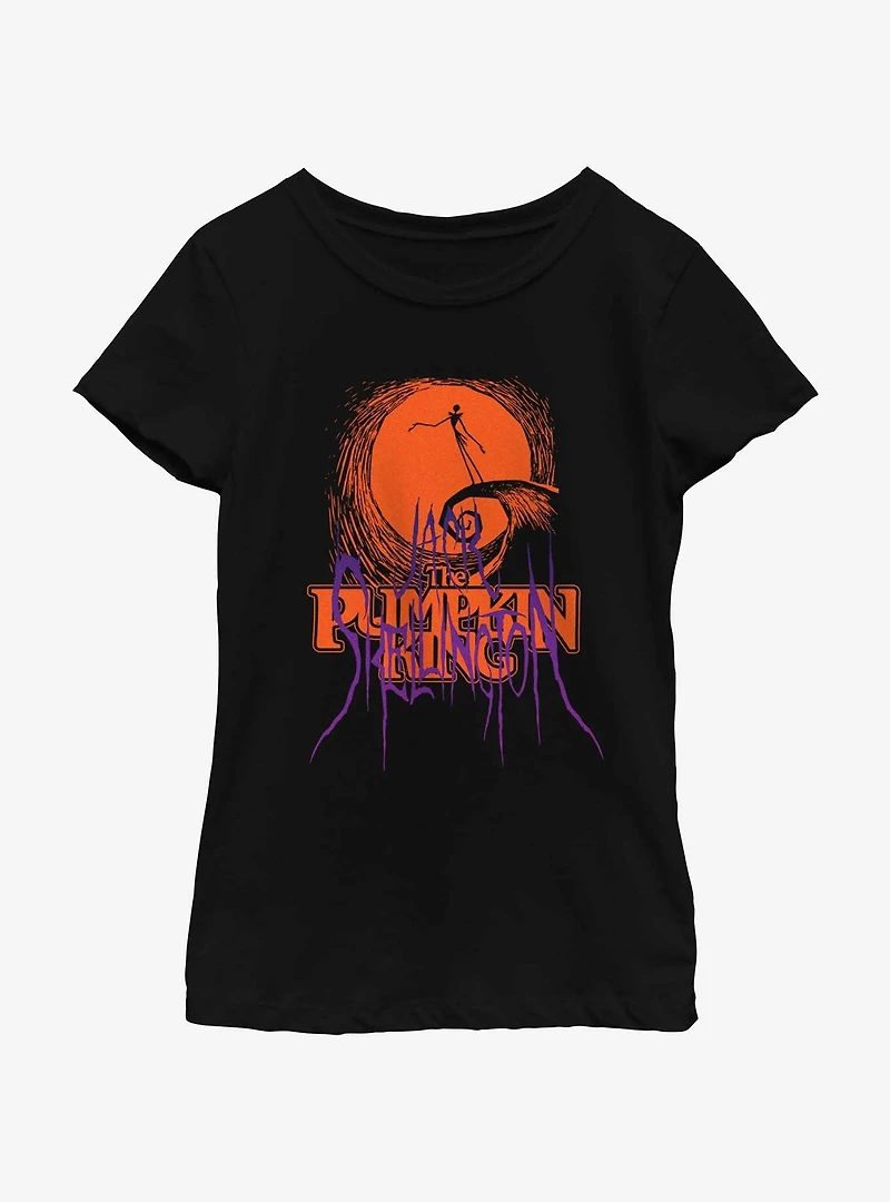 Disney The Nightmare Before Christmas Jack Skellington Pumpkin King Youth Girls T-Shirt