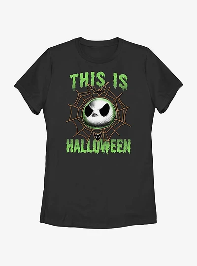 Disney The Nightmare Before Christmas Jack Skellington This Is Halloween Womens T-Shirt