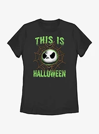 Disney The Nightmare Before Christmas Jack Skellington This Is Halloween Womens T-Shirt