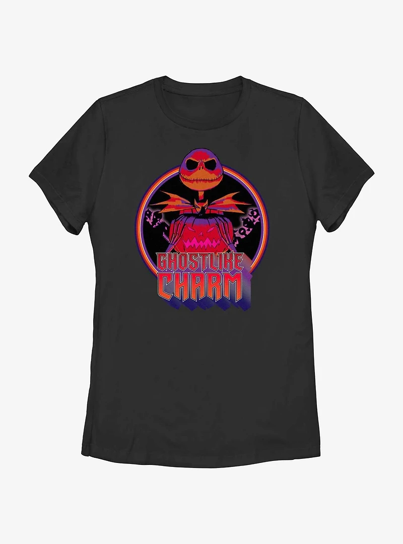 Disney The Nightmare Before Christmas Ghostlike Charm Jack Skellington Womens T-Shirt