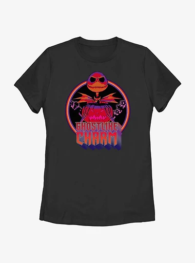 Disney The Nightmare Before Christmas Ghostlike Charm Jack Skellington Womens T-Shirt