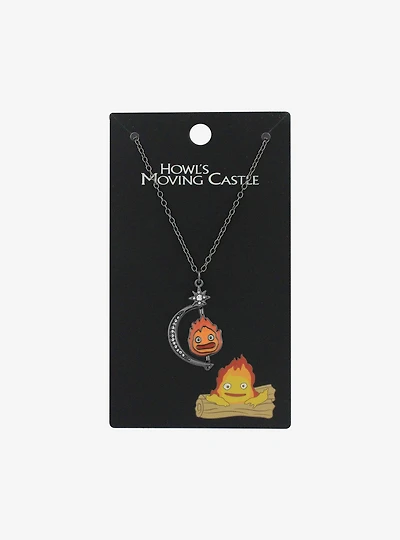 Studio Ghibli Howl's Moving Castle Calcifer Spinner Necklace