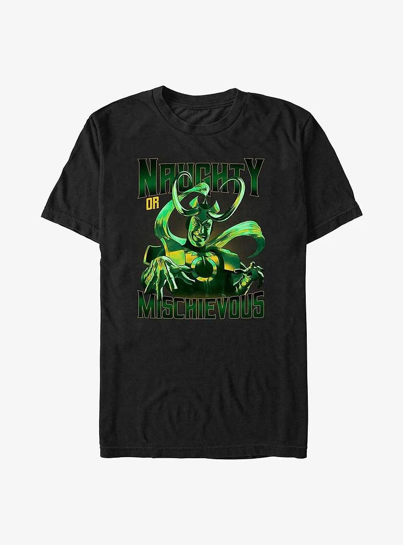 Marvel Loki Naughty Or Mischievous Big & Tall T-Shirt