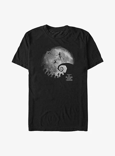 Disney The Nightmare Before Christmas Jack Skellington Moon Big & Tall T-Shirt