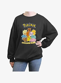 Pokemon Gotta Catch 'Em All Womens Oversized Crewneck