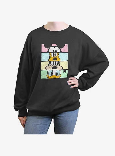 Disney Mickey Mouse Crew Womens Oversized Crewneck