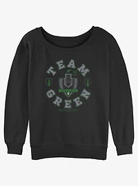 House of the Dragon Team Green Hightower Womens Slouchy Sweatshirt