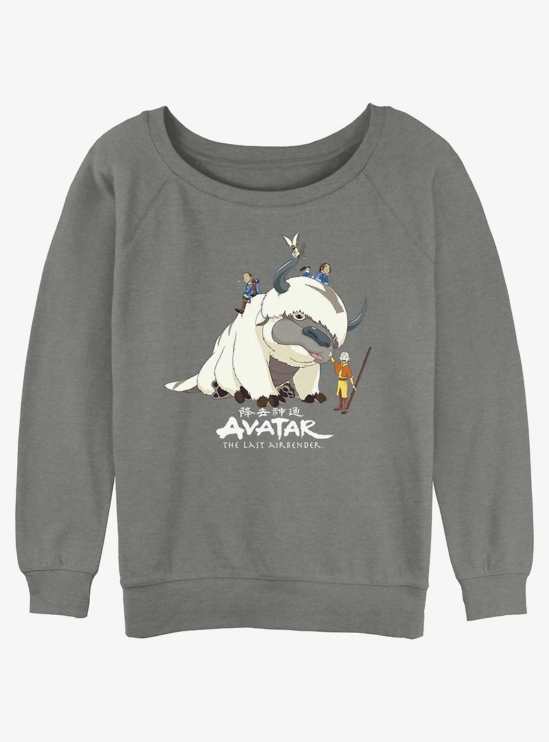 Avatar: The Last Airbender Avatar Gang Womens Slouchy Sweatshirt
