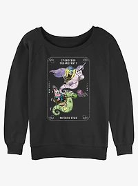 Spongebob Squarepants Tarot Bob Womens Slouchy Sweatshirt
