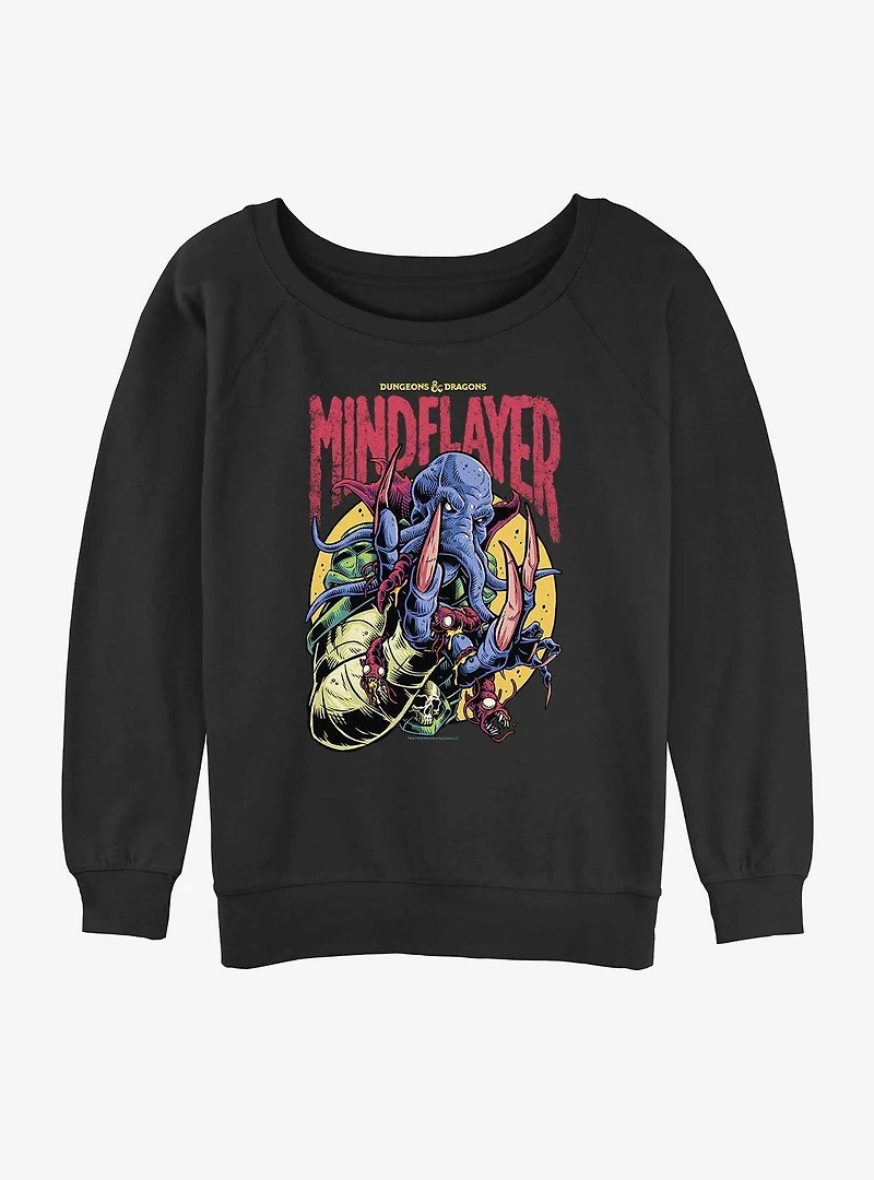 Dungeons & Dragons Mindflayer Logo Womens Slouchy Sweatshirt