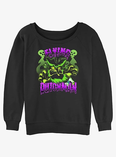 Spongebob Squarepants Flying Dutchman Womens Slouchy Sweatshirt