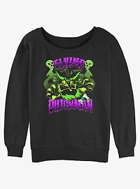 Spongebob Squarepants Flying Dutchman Womens Slouchy Sweatshirt