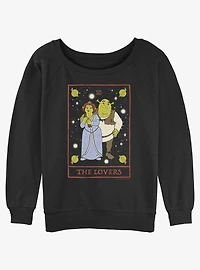 Shrek The Lovers Tarot Card Womens Slouchy Sweatshirt